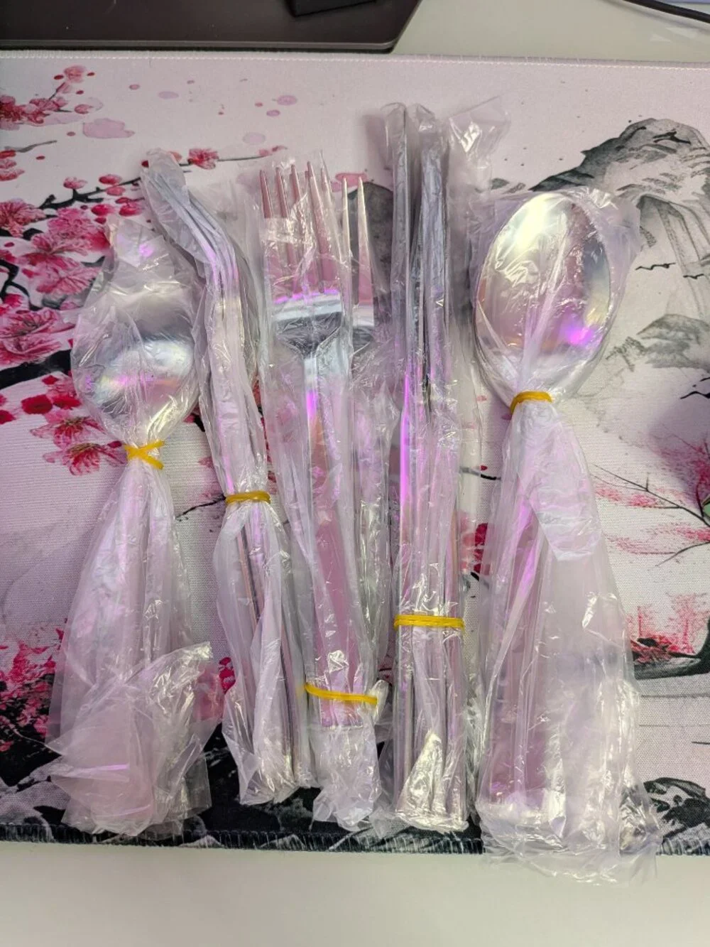 Godinger Glacier Mirror 20PC Stainless Steel Polish Free Silverware Set New